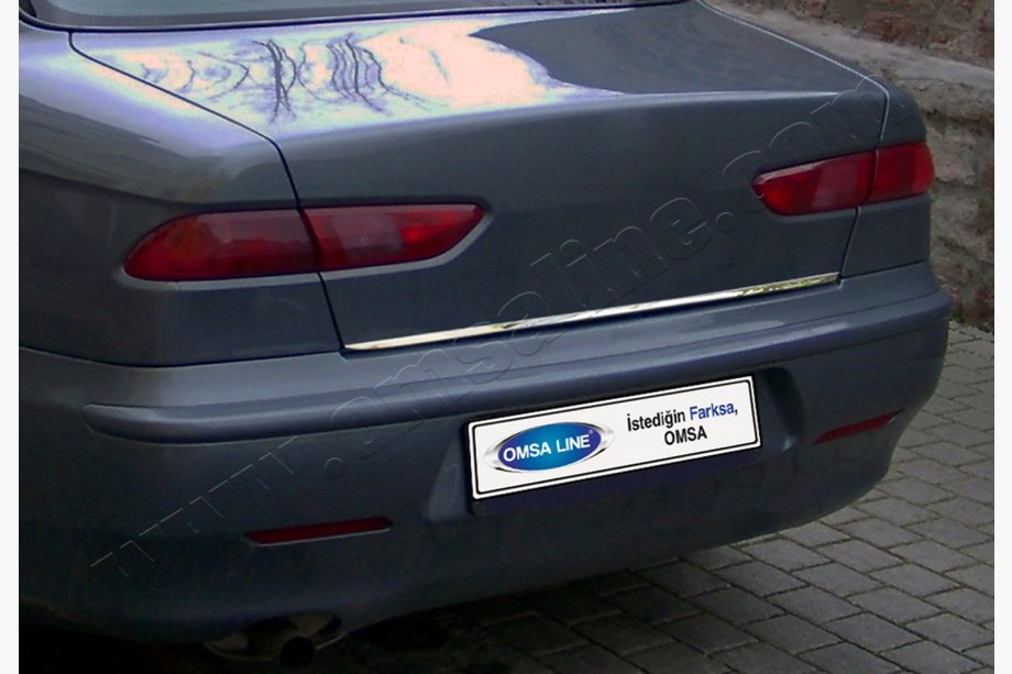 Alfa Romeo 156 1997–2007 Kromlist till baklucka (rostfritt stål) Foto 1
