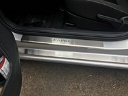Skoda Rapid 2012–2019 Kromade instegslister Натанико (8 st, rostfritt stål) Standard – Lohmann monteringstejp, 0,5 mm foto 1