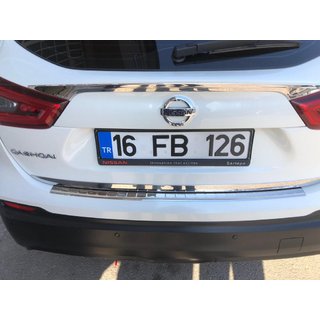 Bakre stötfångarskydd i rostfritt stål Carmos (2017-2021) Nissan Qashqai 2014–2021 foto 3