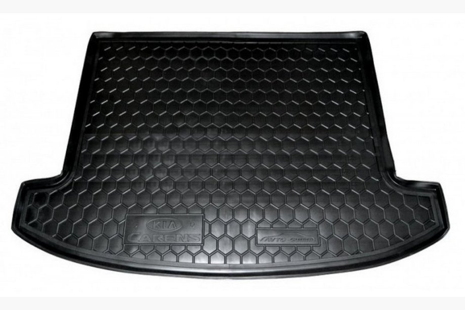 Kia Carens 2012– Bagagerumsmatta för 5 säten (Autogumm, plast) Image