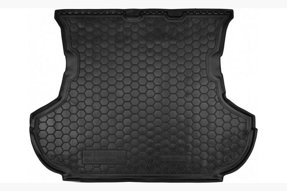 Mitsubishi Outlander 2006–2012 Bagagerumsmatta i gummi utan subwoofer XL (Autogumm, gummi) Image
