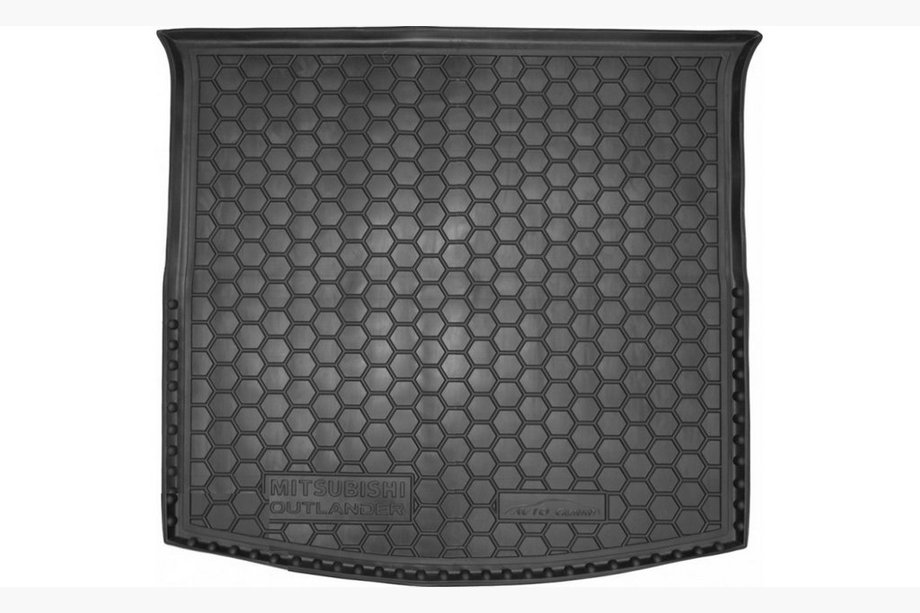 Mitsubishi Outlander 2012–2021 Gummibagagerumsmatta med organiserare (Autogumm, gummi) Image