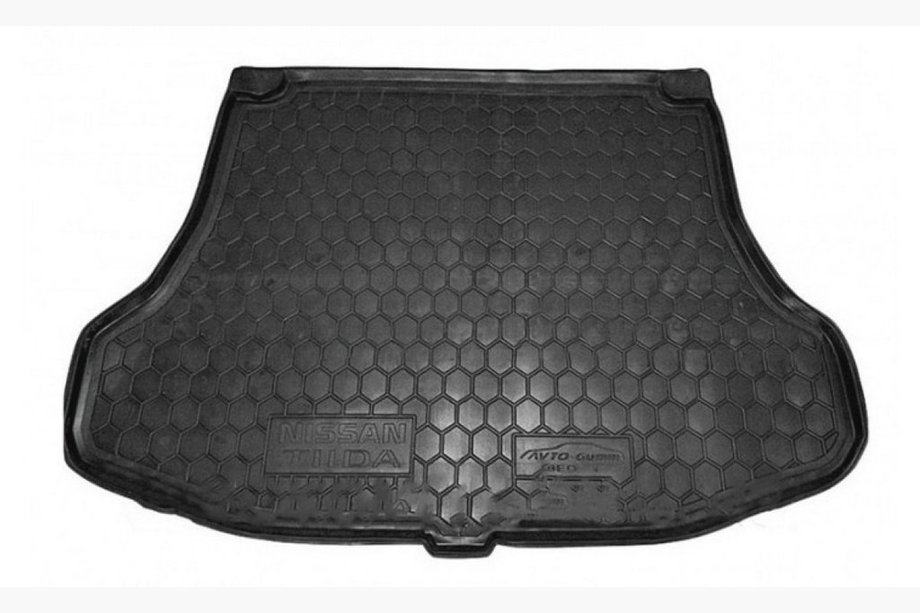 Nissan Tiida 2004–2011 Bagagerumsmatta SD (Autogumm, plast) Image