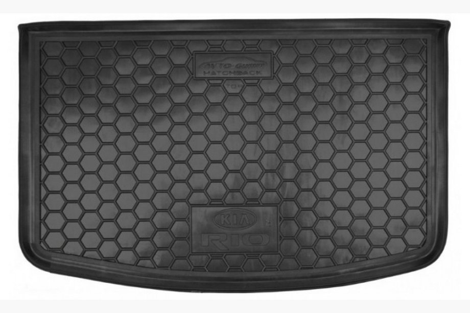 Kia Rio 2012–2017 Bagagerumsmatta HB 2015+ TOP med organizer (Autogumm, plast) Image