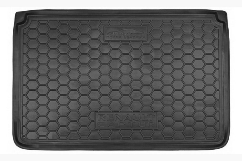 Renault Captur 2013–2019 Bagagerumsmatta – övre hylla (Autogumm, plast) Image