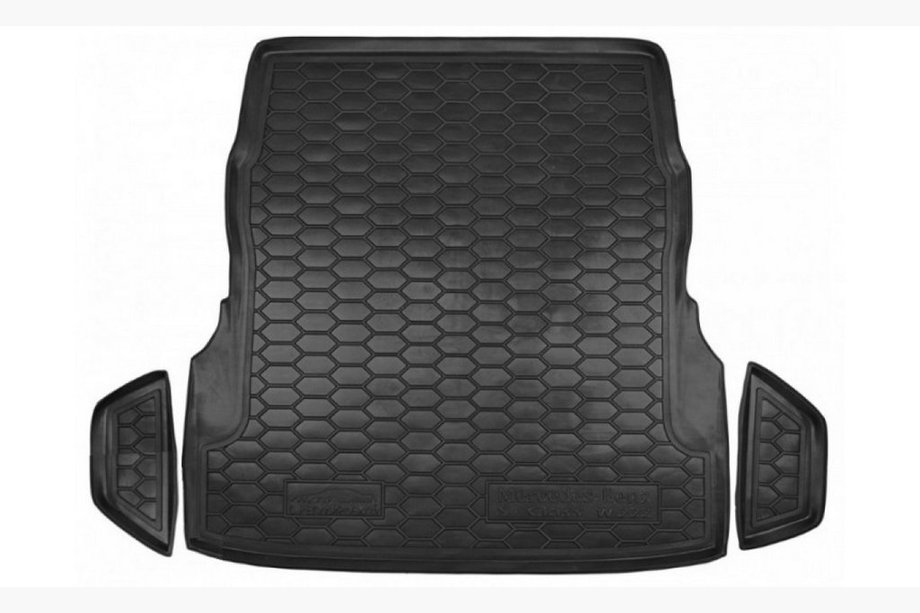 Mercedes S-class W222 2013–2022 Bagagerumsmatta i gummi med ställbara säten (Autogumm, gummi) Image