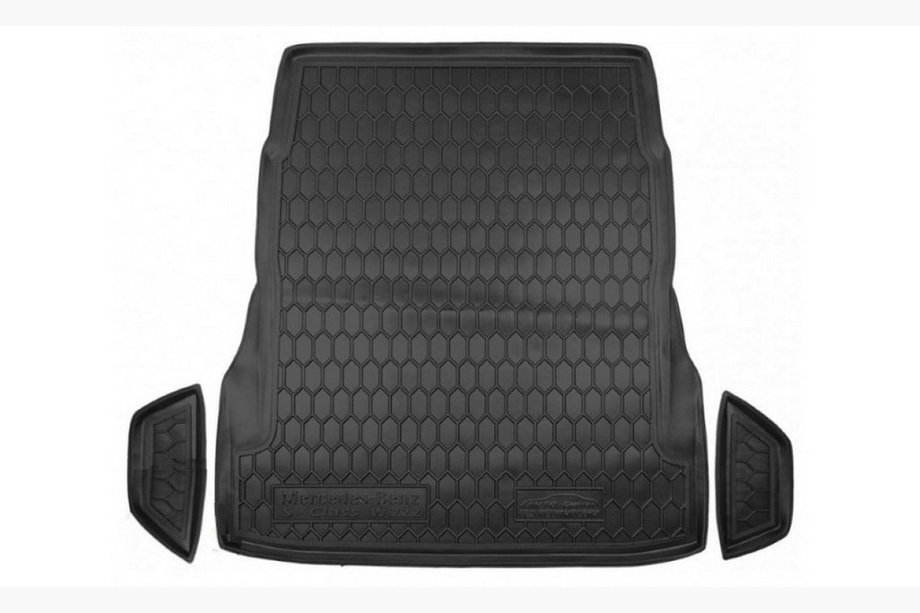 Mercedes S-class W222 2013–2022 Bagagerumsmatta utan sätesjustering (Autogumm, plast) Image