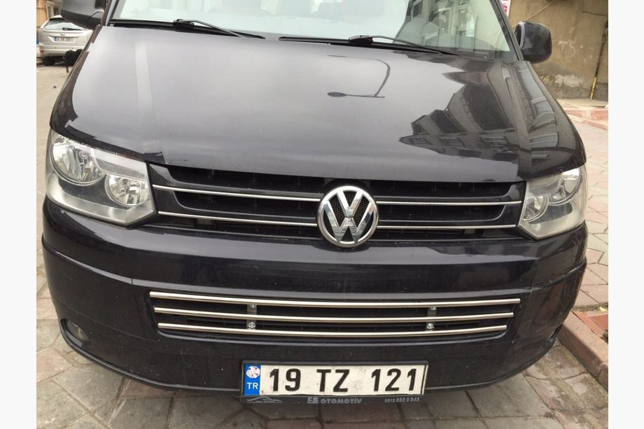 Volkswagen T5 2010–2015 Bumpergaller i ett stycke i rostfritt stål Image