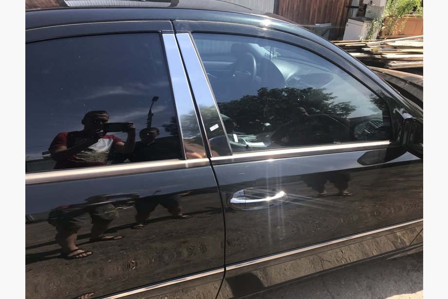 Mercedes E-klass W211 2002–2009 Lister för dörrstolpar (6 st, rostfritt stål) Foto 1