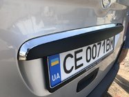 Mercedes Citan 2013–2021 Kromlist ovanför registreringsskylten (rostfritt stål) foto 1