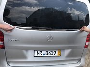 Mercedes Vito/V-klass W447 2014– Kantlist bakruta (lilla rutan) rostfritt stål OmsaLine – italienskt rostfritt stål foto 2