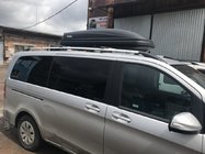Mercedes Vito/V-klass W447 2014– Kromade takrails CAN, originaldesign (metallfötter) foto 1
