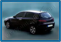 Alfa Romeo 147 2000–2010 Kromlist till baklucka (rostfritt stål) foto 1