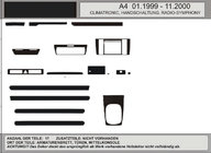 Audi A4 B5 1994–2001 Kampanj! Instrumentpanelslister i trälook (1999-2001) foto 1