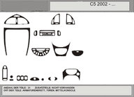 Citroen C-5 2008–2017 Kampanj! Instrumentpanelsinlägg (kolfiberlook) foto 1