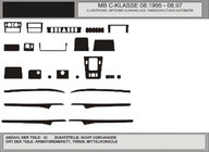 Mercedes C-class W202 1993–2001 KAMPANJ! Instrumentpanelsinlägg i trälook (1995-1997) foto 1