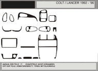 Mitsubishi Colt 1992–1996 Kampanj! Instrumentpanelsinlägg (kolfiberlook) foto 1