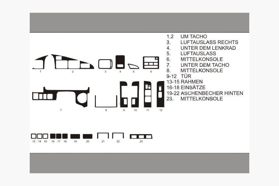 Toyota Land Cruiser 80 1990–1997 Kampanj! Instrumentpanelsinlägg (kolfiberlook) Image