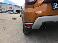 Dacia Duster 2018–2024 Kåpor till bakre reflexer, 2 st, rostfritt stål Carmos - turkiskt stål foto 1