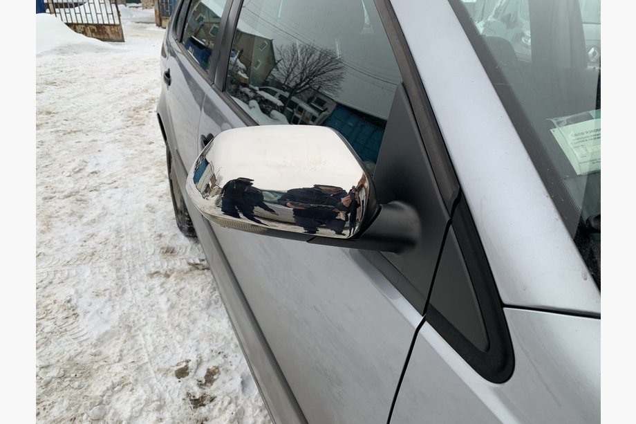 Volkswagen Polo 2001–2009 Spegelskal i rostfritt stål Image