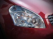 Nissan Qashqai 2007–2010 Kromade strålkastarkåpor (2 st, plast) foto 1