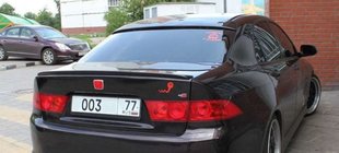 Honda Accord VII 2002–2007 Bakrutespoiler (glasfiber, för lackering) foto 1