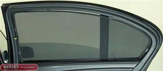 BMW 5-serien E60/E61 2003–2010 Solskyddsgardiner (3 st, instickbara) foto 1