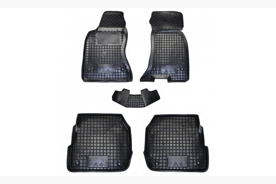 Audi A6 C5 1997–2001 Gummimattor med hög kant (Autogumm) Image