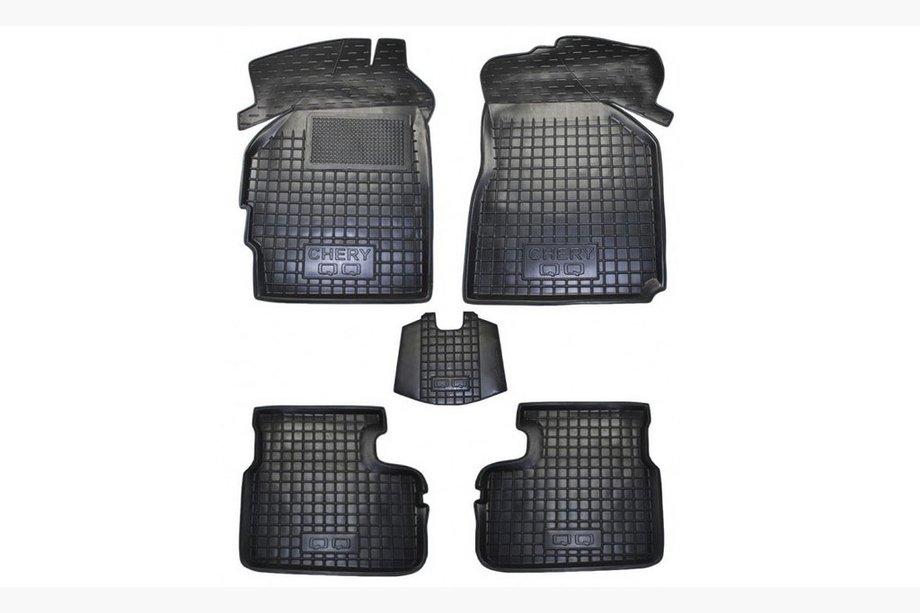 Chery QQ 2003–2022 Gummimattor med hög kant (Autogumm) Image