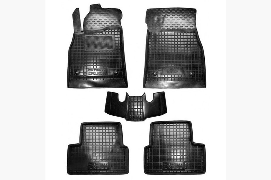 Chevrolet Cruze 2009–2015 Gummimattor med hög kant (Autogumm) Image