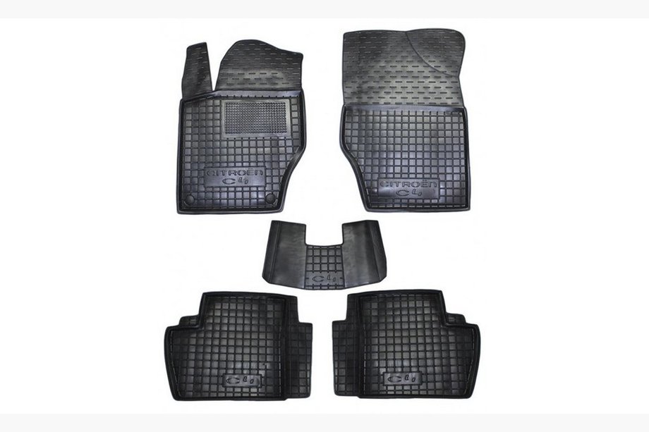 Citroen C-4 2010–2018 Gummimattor med hög kant (Autogumm) Image