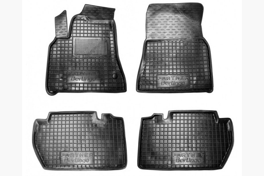 Citroen Berlingo 2008–2018 Gummimattor till kupén med kant 5 st (Autogumm) Image