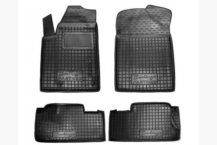 Citroen Berlingo 1996–2008 Gummimattor med hög kant (Autogumm) Image