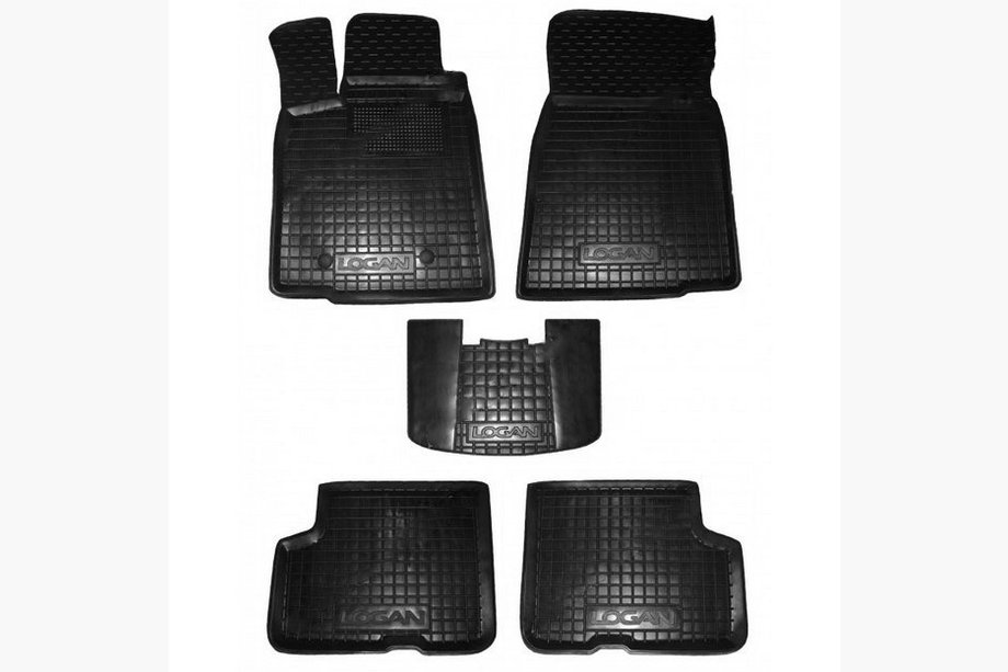 Renault Logan MCV 2005–2013 Gummimattor med hög kant (Autogumm) Image