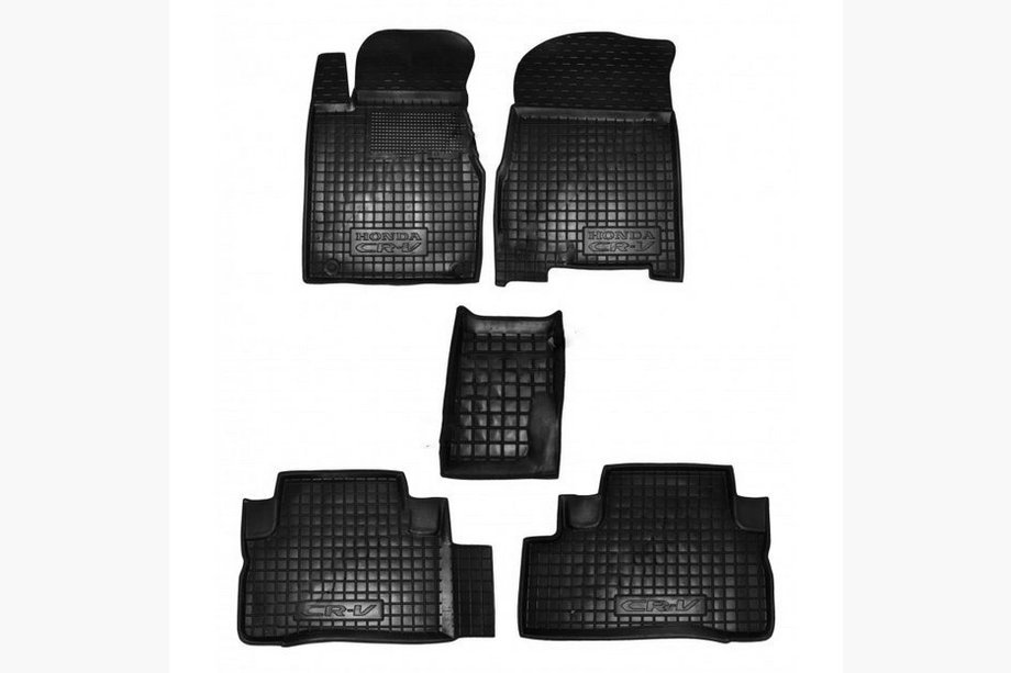 Honda CRV 2007–2011 Gummimattor med hög kant (Autogumm) Image