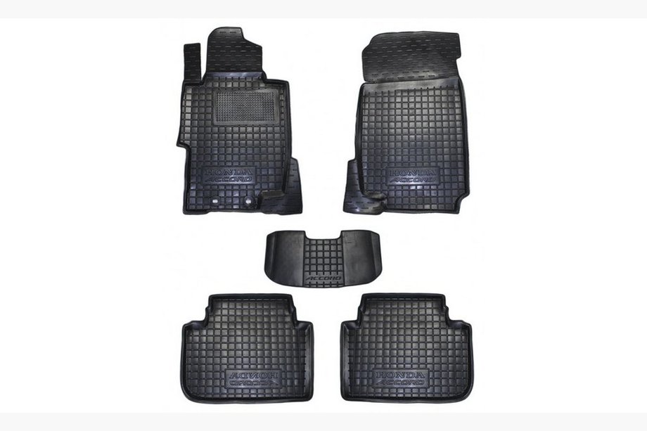 Honda Accord VII 2002–2007 Gummimattor med hög kant (Autogumm) Image