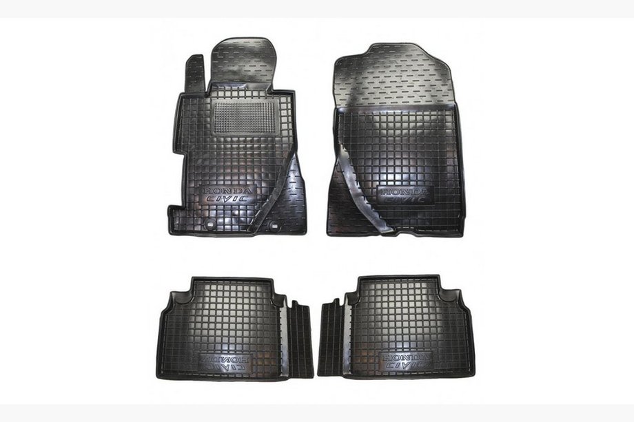 Honda Civic Sedan VIII 2006–2011 Gummimattor med hög kant (Autogumm) Image