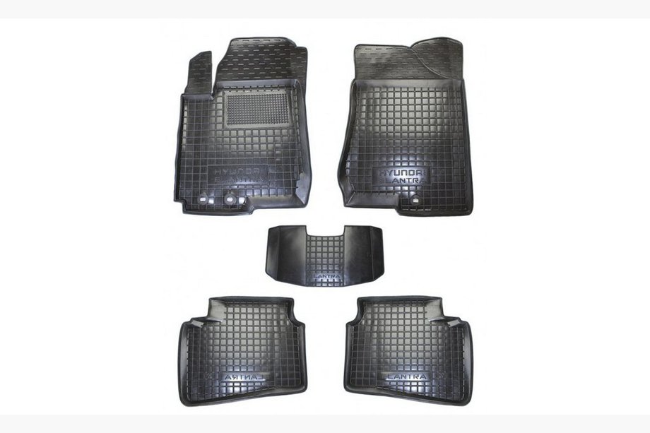 Hyundai Elantra (HD) 2006–2011 Gummimattor med hög kant (Autogumm) Image