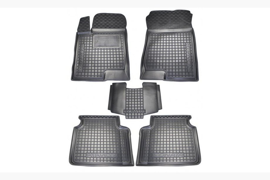 Hyundai Sonata NF 2004–2009 Gummimattor med hög kant (Autogumm) Image
