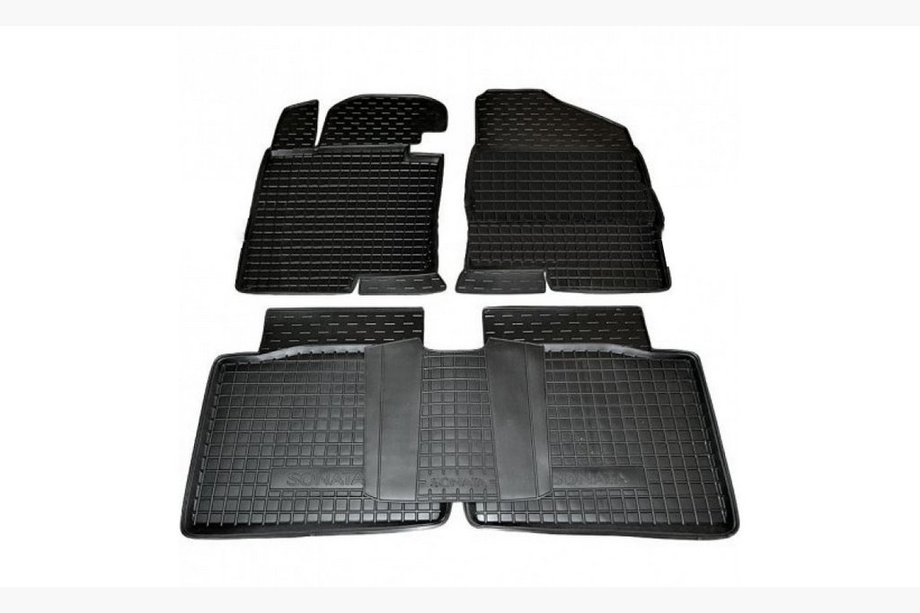Hyundai Sonata YF 2010–2014 Gummimattor med hög kant (Autogumm) Image