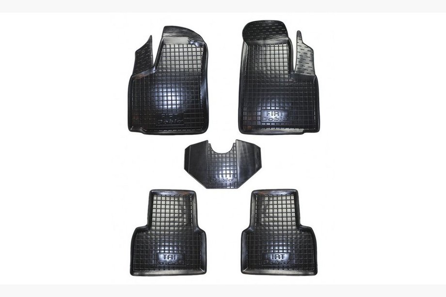 Fiat Doblo I 2001–2005 Gummimattor med hög kant (Autogumm) Image