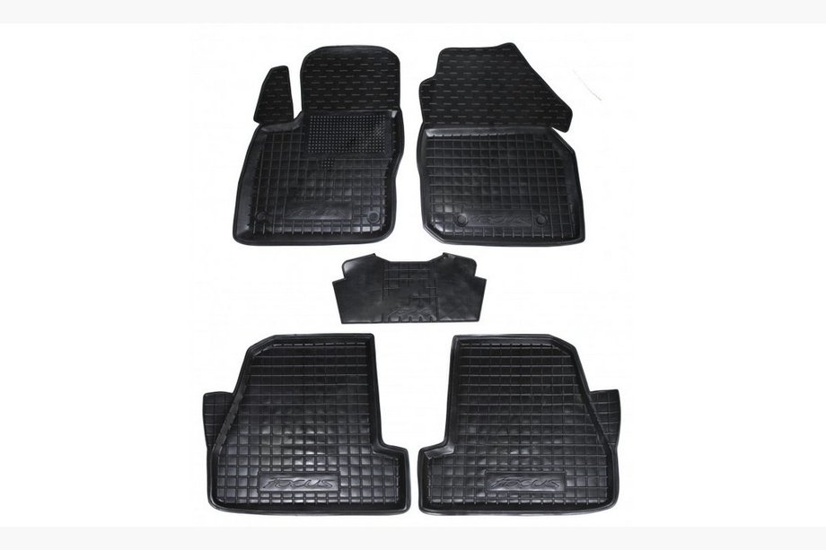 Ford Focus III 2011–2017 Gummimattor med hög kant (Autogumm) Image