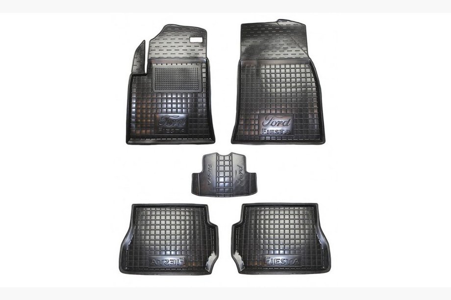 Ford Fiesta 2002–2008 Gummimattor med hög kant (Autogumm) Image