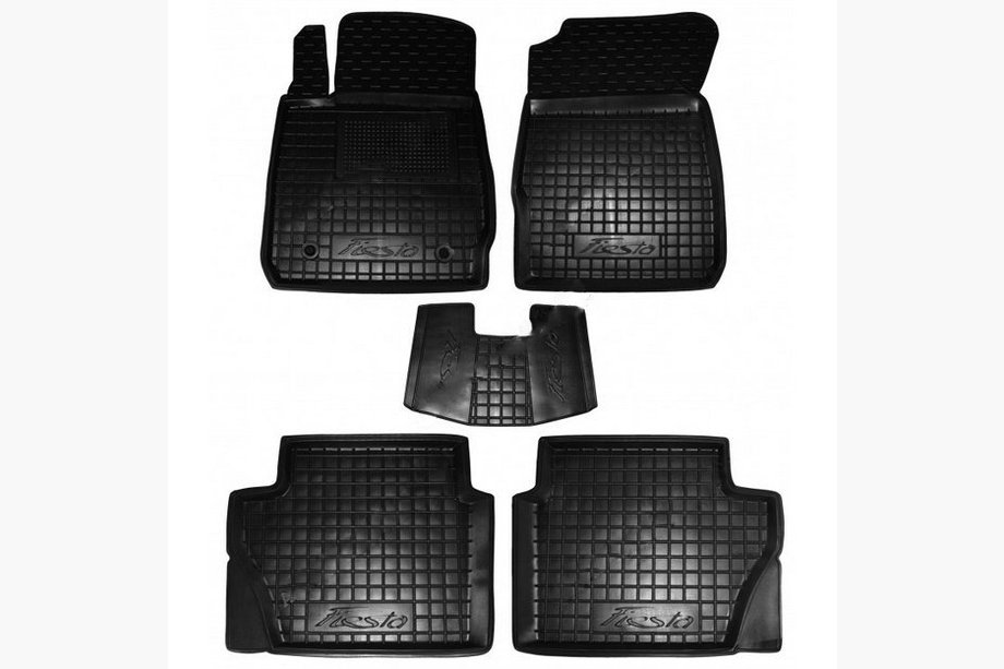 Ford Fiesta 2008–2017 Gummimattor med hög kant (Autogumm) Image