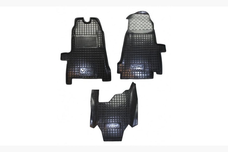 Ford Transit 2000–2014 Gummimattor för kupén med upphöjd kant 2006+ (Autogumm) Image