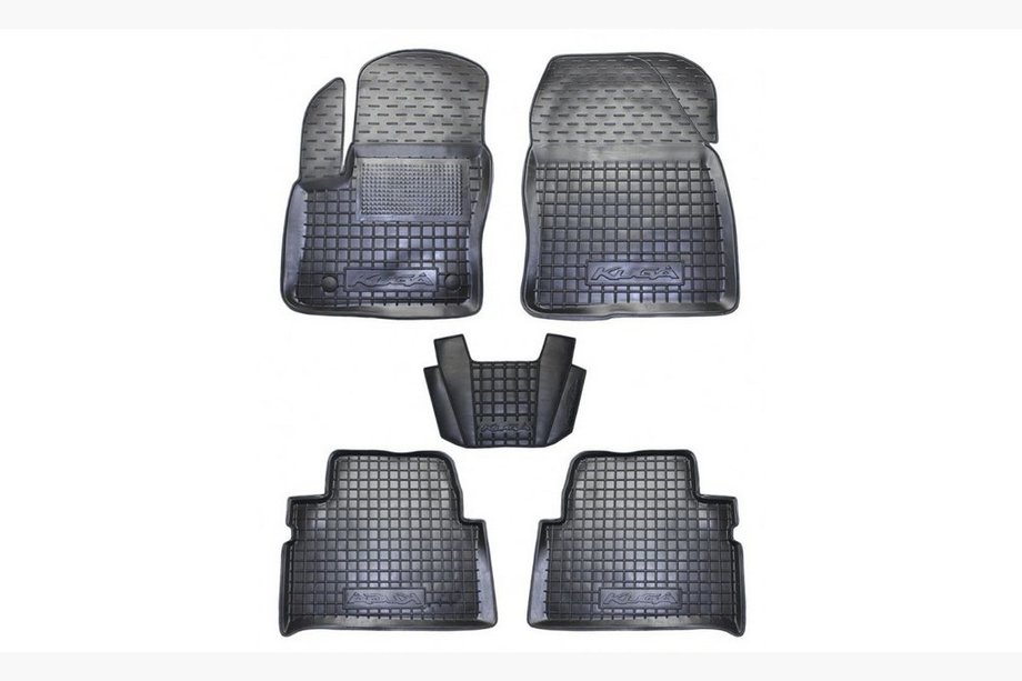 Ford Kuga 2008–2013 Gummimattor med hög kant (Autogumm) Image