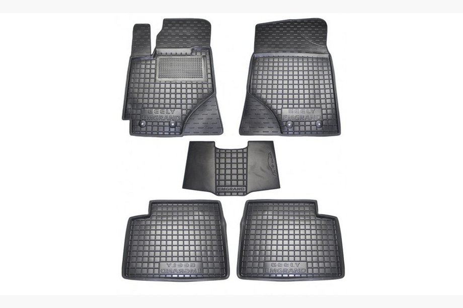 Geely Emgrand EC7 2009– Gummimattor med hög kant (Autogumm) Image