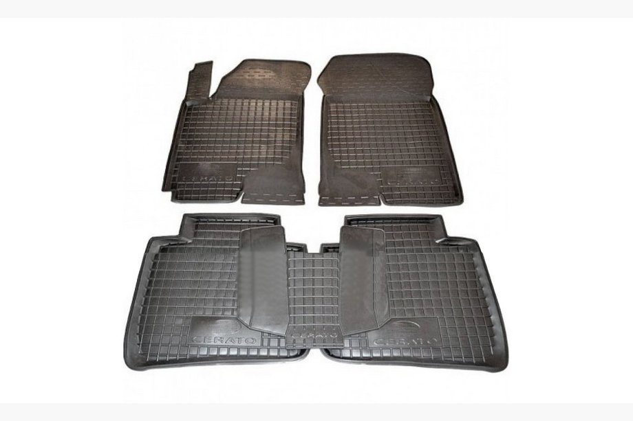 Kia Cerato 1 2004–2009 Gummimattor med hög kant (Autogumm) Image