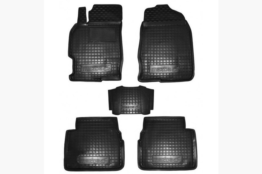 Mazda 6 2008–2012 Gummimattor med hög kant (Autogumm) Image