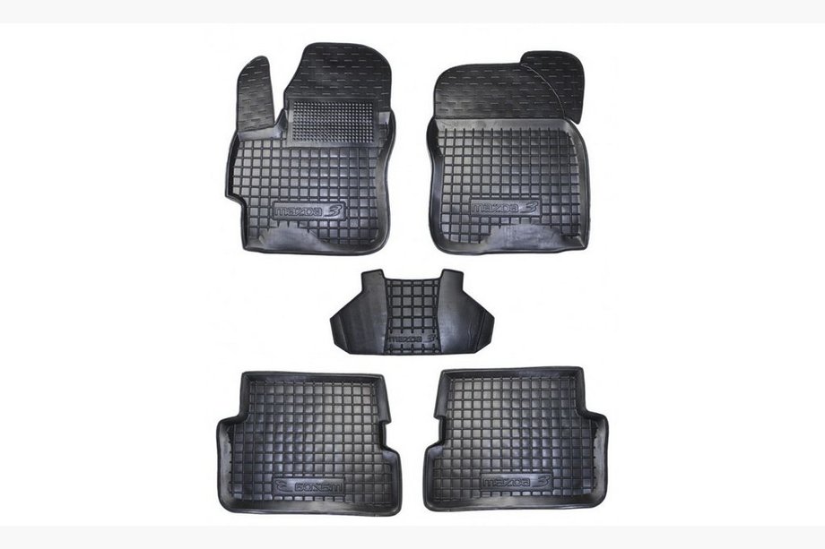 Mazda 3 2003–2009 Gummimattor med hög kant (Autogumm) Image